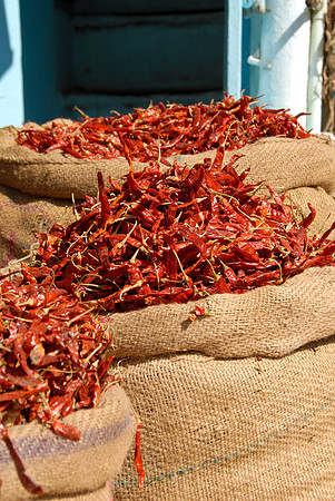 Red Peppers - Udaipur Market