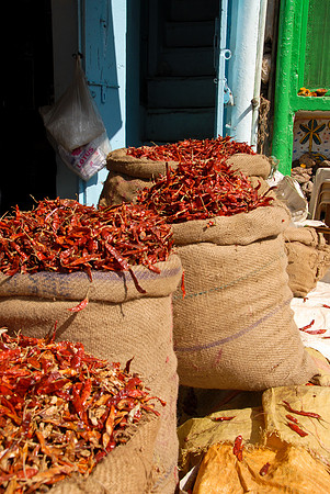 Red Peppers - Udaipur Market