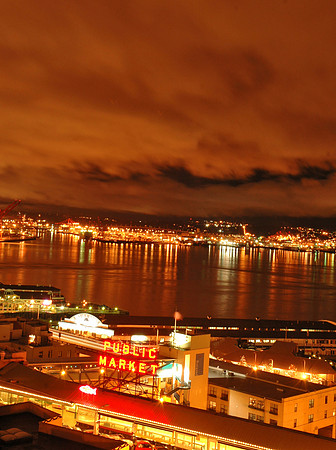 Seattle Waterfront At Night 4