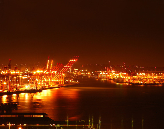 Seattle Waterfront At Night 2