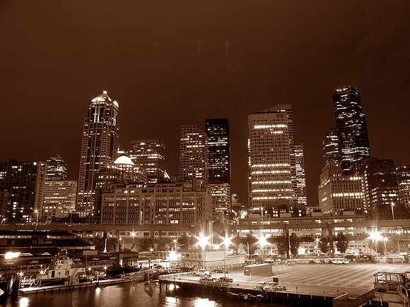Downtown Seattle From Ferry