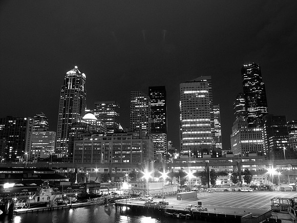 Downtown Seattle From Ferry